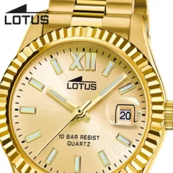 Lotus Damenuhr Edelstahl gold Lotus Classic Armbanduhr UL18932/2