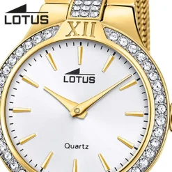 Lotus Damenuhr Edelstahl gold Lotus Classic Armbanduhr UL18895/1