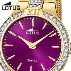 Lotus Damenuhr Edelstahl gold Lotus Classic Armbanduhr UL18895/3