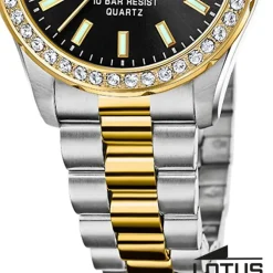 Lotus Damenuhr Edelstahl silber gold Lotus Classic Armbanduhr UL18978/3