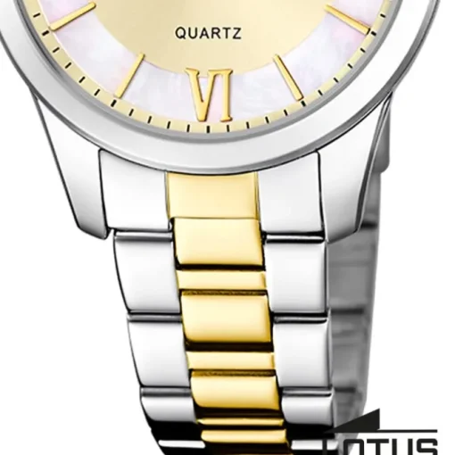 Lotus Damenuhr Edelstahl silber gold Lotus Classic Armbanduhr UL18890/1