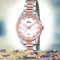 Lotus Damen-Uhr Edelstahl silber roségold 18386/2 Quarz Grace UL18386/2