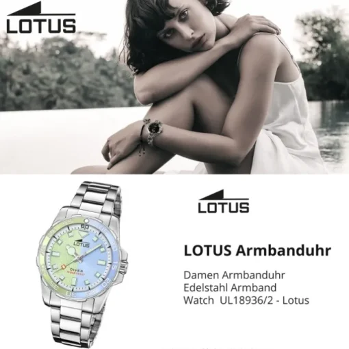 Lotus Damenuhr Edelstahl silber Lotus Classic Armbanduhr UL18936/2