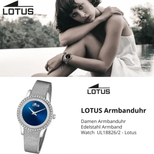 Lotus Damenuhr Edelstahl silber Lotus Classic Armbanduhr UL18826/2