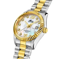 Lotus Damenuhr Edelstahl silber gold Lotus Classic Armbanduhr UL18931/1