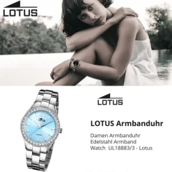 Lotus Damenuhr Edelstahl silber Lotus Classic Armbanduhr UL18883/3