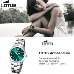 Lotus Damenuhr Edelstahl silber Lotus Classic Armbanduhr UL18884/7