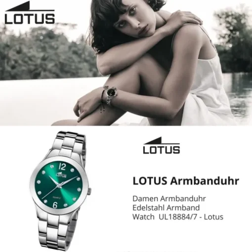 Lotus Damenuhr Edelstahl silber Lotus Classic Armbanduhr UL18884/7