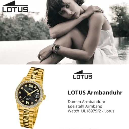 Lotus Damenuhr Edelstahl gold Lotus Classic Armbanduhr UL18979/2