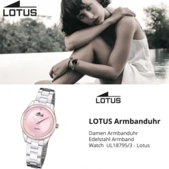Lotus Damenuhr Edelstahl silber Lotus Classic Armbanduhr UL18795/3