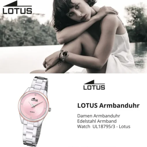 Lotus Damenuhr Edelstahl silber Lotus Classic Armbanduhr UL18795/3