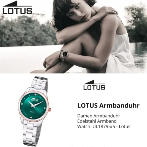 Lotus Damenuhr Edelstahl silber Lotus Classic Armbanduhr UL18795/5