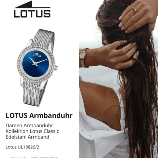 Lotus Damenuhr Edelstahl silber Lotus Classic Armbanduhr UL18826/2