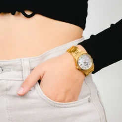 Lotus Damenuhr Edelstahl gold Lotus Classic Armbanduhr UL18840/1