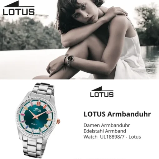Lotus Damenuhr Edelstahl Silber Lotus Classic Armbanduhr UL18898/7