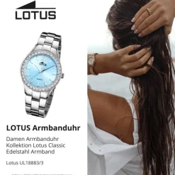 Lotus Damenuhr Edelstahl silber Lotus Classic Armbanduhr UL18883/3