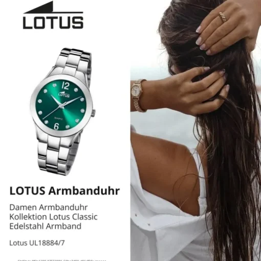 Lotus Damenuhr Edelstahl silber Lotus Classic Armbanduhr UL18884/7