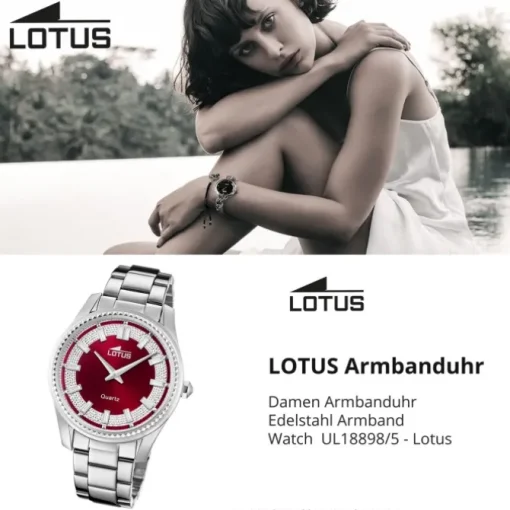 Lotus Damenuhr Edelstahl Silber Lotus Classic Armbanduhr UL18898/5
