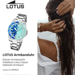 Lotus Damenuhr Edelstahl silber Lotus Classic Armbanduhr UL18936/4