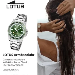 Lotus Damenuhr Edelstahl silber Lotus Classic Armbanduhr UL18936/6