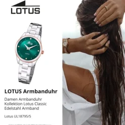 Lotus Damenuhr Edelstahl silber Lotus Classic Armbanduhr UL18795/5