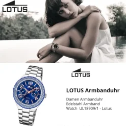 Lotus Damenuhr Edelstahl silber Lotus Classic Armbanduhr UL18909/1