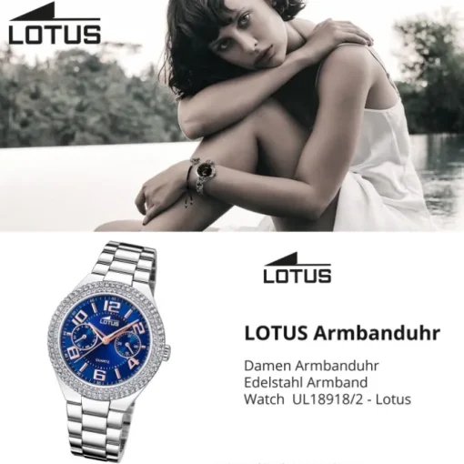 Lotus Damenuhr Edelstahl silber Lotus Classic Armbanduhr UL18918/2