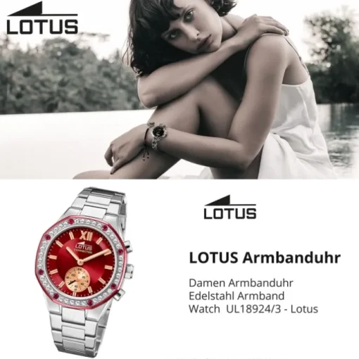 Lotus Damenuhr Edelstahl silber Lotus Classic Armbanduhr UL18924/3