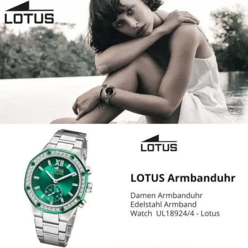 Lotus Damenuhr Edelstahl silber Lotus Classic Armbanduhr UL18924/4