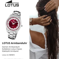 Lotus Damenuhr Edelstahl Silber Lotus Classic Armbanduhr UL18898/5