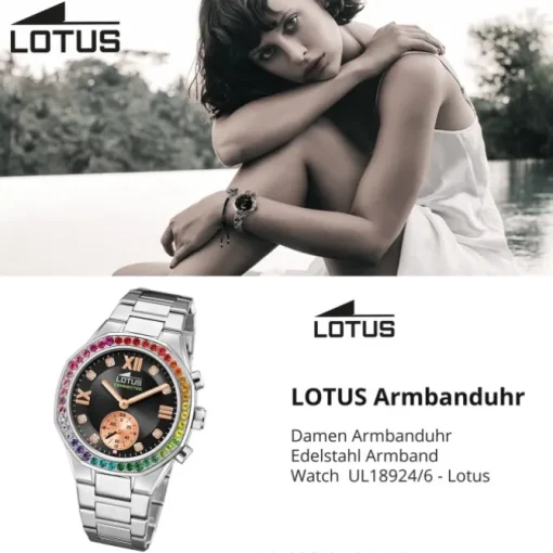 Lotus Damenuhr Edelstahl silber Lotus Classic Armbanduhr UL18924/6