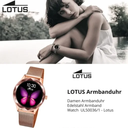 Lotus Damenuhr Edelstahl roségold Lotus Multifunktion Armbanduhr UL50036/1