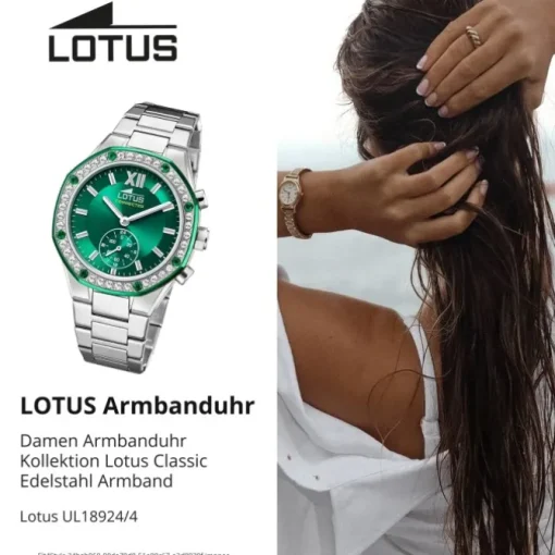 Lotus Damenuhr Edelstahl silber Lotus Classic Armbanduhr UL18924/4
