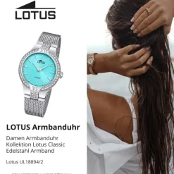 Lotus Damenuhr Edelstahl silber Lotus Classic Armbanduhr UL18894/2