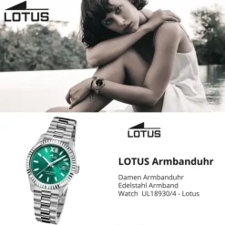 Lotus Damenuhr Edelstahl silber Lotus Classic Armbanduhr UL18930/4