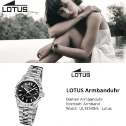 Lotus Damenuhr Edelstahl silber Lotus Classic Armbanduhr UL18930/6
