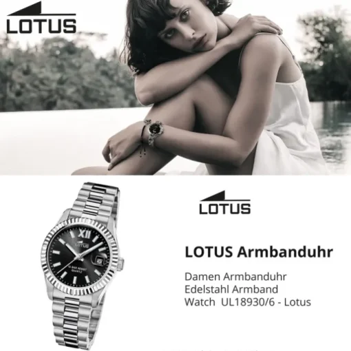 Lotus Damenuhr Edelstahl silber Lotus Classic Armbanduhr UL18930/6