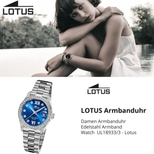 Lotus Damenuhr Edelstahl silber Lotus Classic Armbanduhr UL18933/3