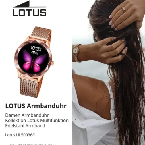 Lotus Damenuhr Edelstahl roségold Lotus Multifunktion Armbanduhr UL50036/1
