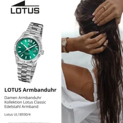 Lotus Damenuhr Edelstahl silber Lotus Classic Armbanduhr UL18930/4