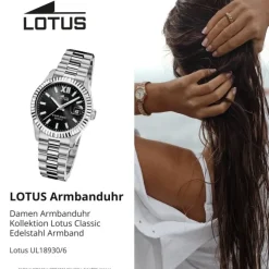 Lotus Damenuhr Edelstahl silber Lotus Classic Armbanduhr UL18930/6