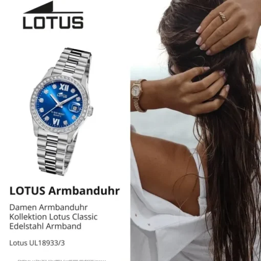 Lotus Damenuhr Edelstahl silber Lotus Classic Armbanduhr UL18933/3