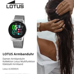 Lotus Damenuhr Edelstahl silber Lotus Multifunktion Armbanduhr UL50000/A