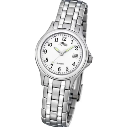 LOTUS Damenuhr klassisch Analog Quarz Uhr Edelstahl Armband silber UL15151/A