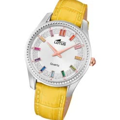 Lotus Damenuhr Leder gelb Lotus Classic Armbanduhr UL18899/2