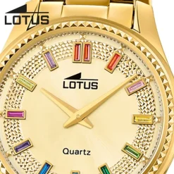 Lotus Damenuhr Leder gold Lotus Classic Armbanduhr UL18902/2