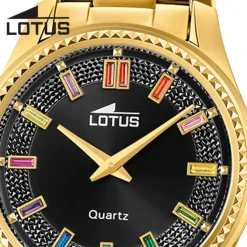 Lotus Damenuhr Leder gold Lotus Classic Armbanduhr UL18902/6