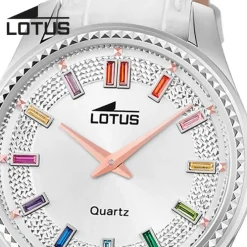 Lotus Damenuhr Leder weiß Lotus Classic Armbanduhr UL18899/1