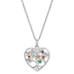 LOTUS Halskette Herz Lotusbaum 925 Silber Lotus Silver Tree of Life JLP3199-1-1