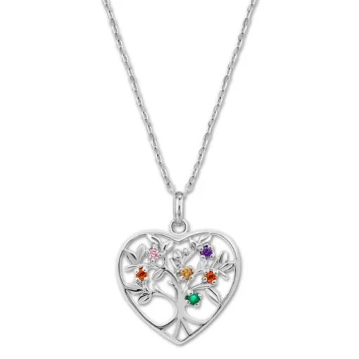 LOTUS Halskette Herz Lotusbaum 925 Silber Lotus Silver Tree of Life JLP3199-1-1